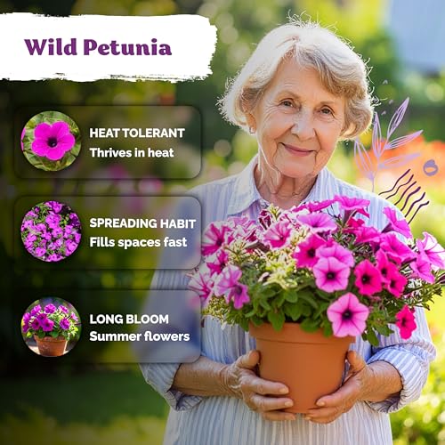 2 000 Shanin Wild Petunia Heirloom Flower Seeds