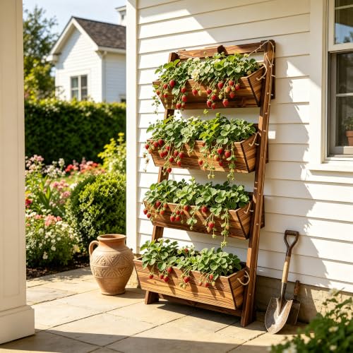 4ft 4 Tier Lighted Wall (51"h-4-tier Raised Garden Bed)