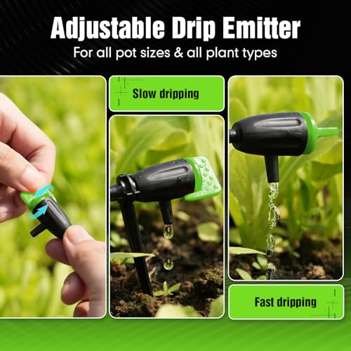 Direct WiFi Connection Smart Auto Plant Waterer Indoor Drip Irrigation System Kit Local Storage Memory (green-WiFi / Direct WiFi APP Control)