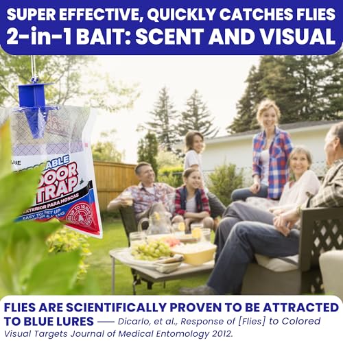 Fly Traps Outdoor Fly Trap for Patio. 2 Non (2pk)