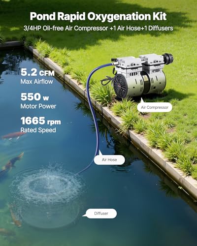 Pond Aerators (5.2CFM+1 Nano diffuser)