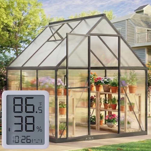 6X6FT Greenhouse with Thermometers (6×6 FT With Thermometers)