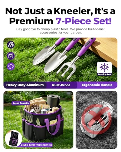 Garden Stool & Kneeler 7 (Purple)