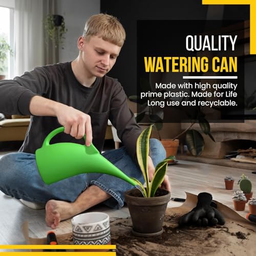 2 Pack 1 2 Gallon Green Watering Can (Green / 2 Pack)