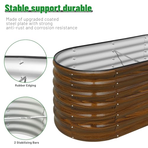 Galvanized Steel Raised Garden Bed Kit