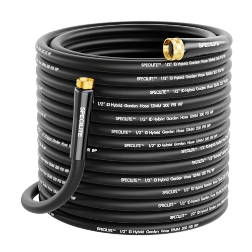 Lightweight Garden Water Hose 175 Ft x 1 (Black / 175 FT)