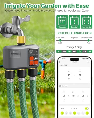 WiFi Sprinkler Timer 3 Zone (3 Zone Brass Inlet & Outlet)