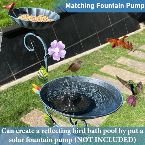 Free Standing Bird Baths for Outdoors (Dragonfly)