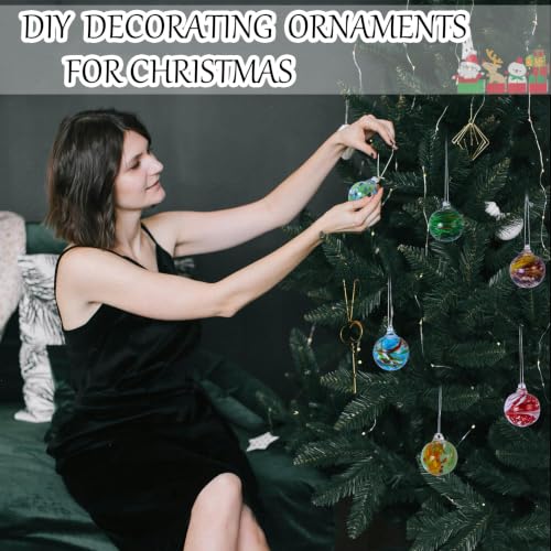 Christmas & Halloween Glass Ball Ornaments