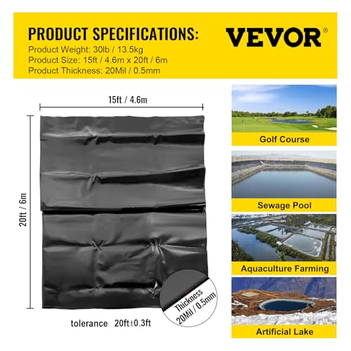 Pond Liner 15 x 20 ft (15 x 20 ft)