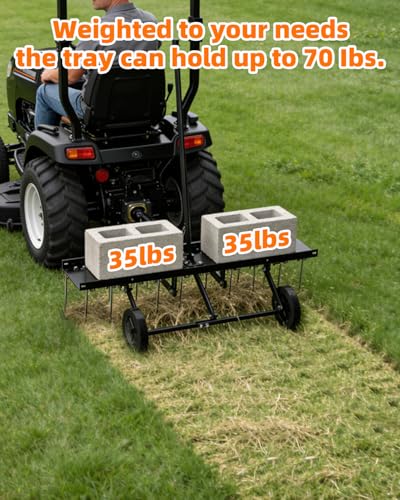 40" Tow Behind Dethatcher (Black-40IN)