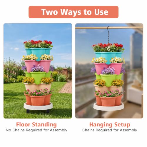 5 Tier Vertical Garden Planter (Multicolor / 5 Tier)