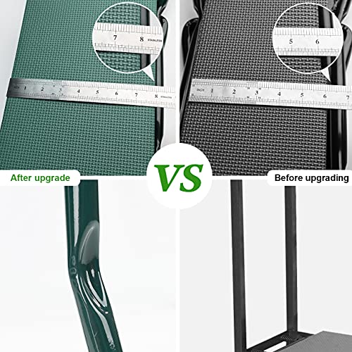 Upgraded Garden Kneeler and Seat with Thicken & Widen Soft Kneeling Pad