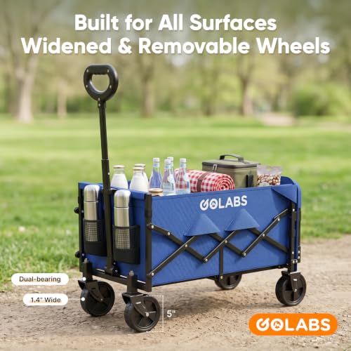 WA1 Collapsible Folding Wagon Cart (Wa1 Blue)