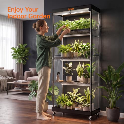 4 Tier Indoor Greenhouse with Grow Light