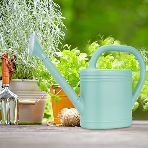 1 Gallon Watering Can for Indoor Plants (Green / 1 Gallon)