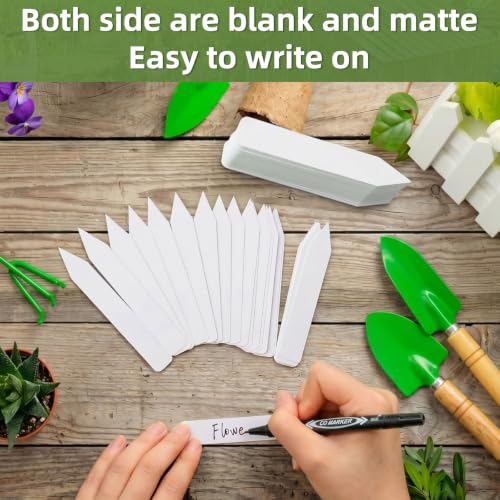 4 Inches Plant Labels Plastic Plant Tags Nursery Garden Labels Pot Marker Garden Stake Tags for Fruit Trees