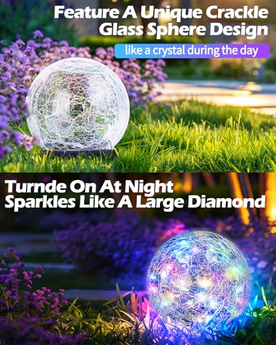 Garden Solar Ball Lights Outdoor Waterproof (4.7 Inch)