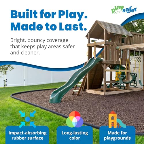 Rubber Mulch Nuggets Protective Flooring for Playgrounds (400 Lbs)