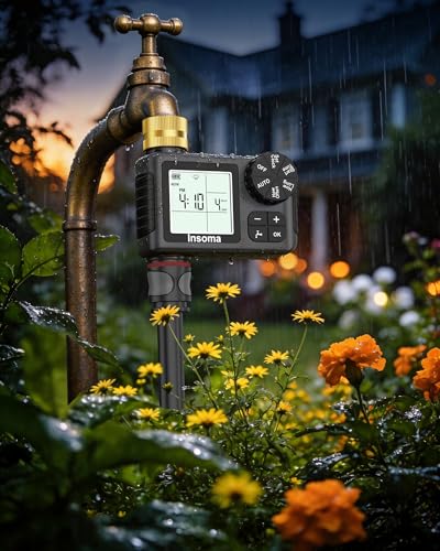 Water Timer for Garden Hose with 100% Metal Pipe