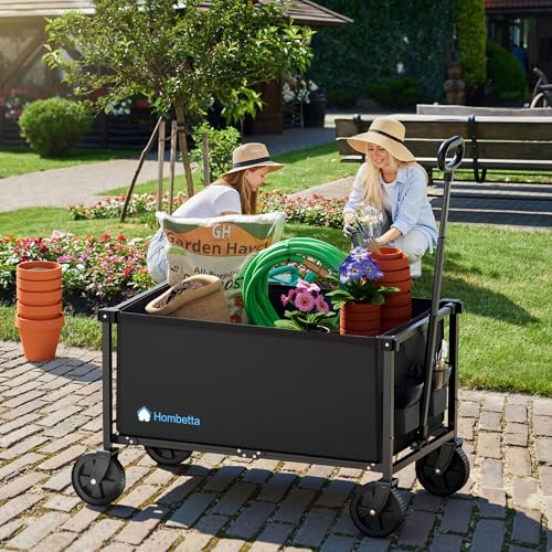 29.3" Collapsible Wagon Cart (Black / 150L)