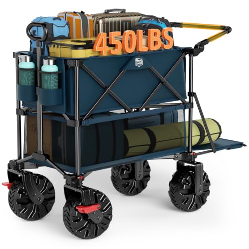 Push & Pull Double Decker Wagon (Blue / With Push Handle)