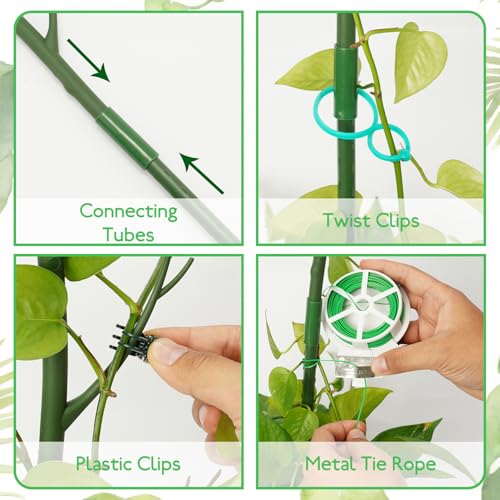 16 Pack Plant Support Stakes (16Pack-27.5 Inch)