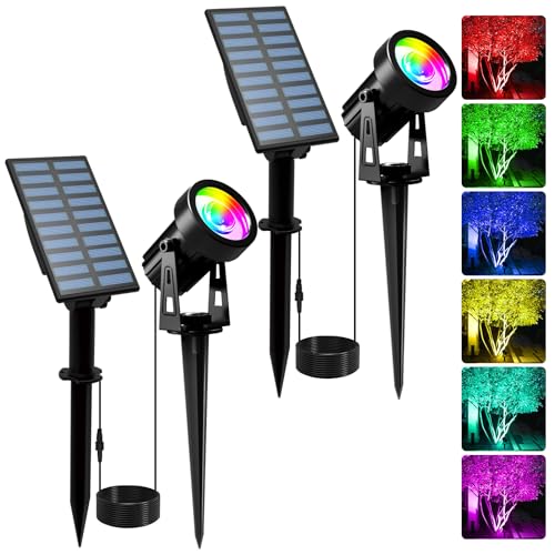 Solar Spotlights Outdoor RGB (Multicolor)