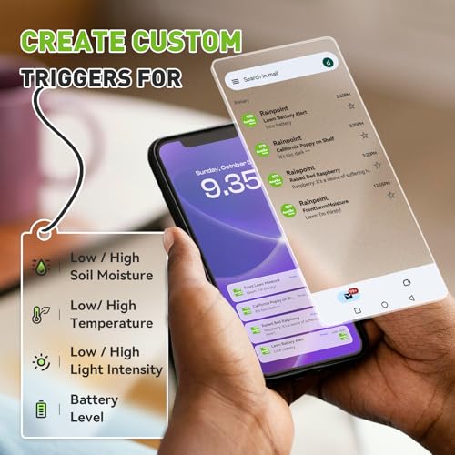 3-in-1 APP Remote Monitoring WiFi Soil Meter Indoor/Outdoor (Sensor + Hub / White)