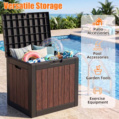 40 Gallon Outdoor Deck Box (Walnut / 40 Gallon)