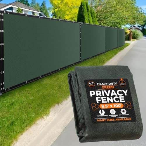 Privacy Fence Screen 8.5’ x 100’ (Green / 8.5' X 100')