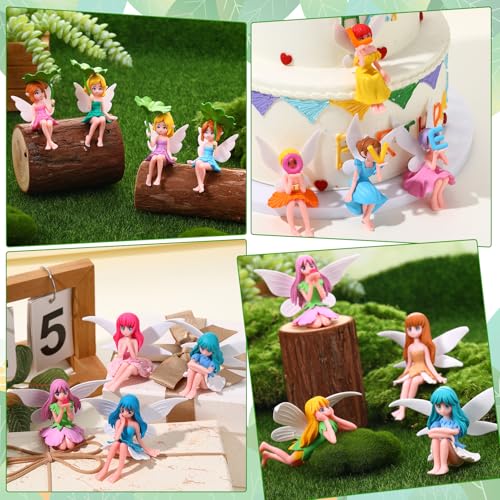 16 Pcs Miniature Fairy Figurines (3.42*2.24 inch)
