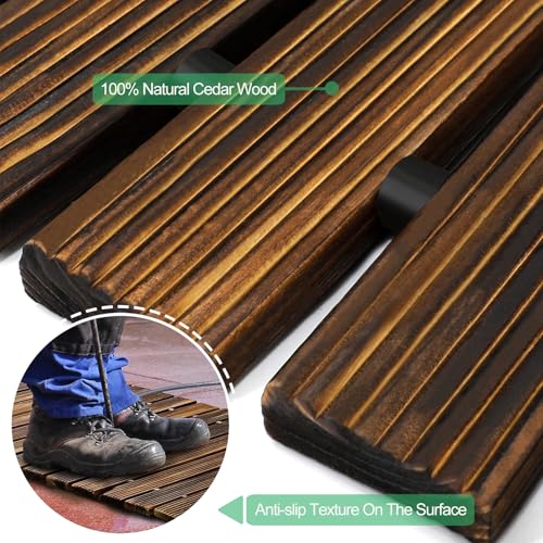 24' Wooden Garden Pathway (24ft (L) x 22in (W) / Brown-straight)