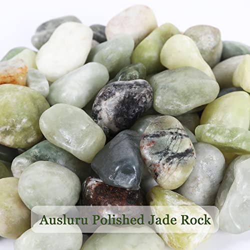 5lbs Natural River Rocks (5 Pounds / Jade)