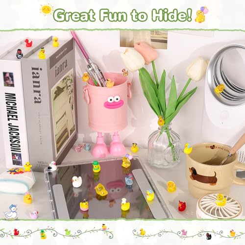 50PCS Mini Resin Ducks Little Ducks (Various Ducks-50pcs)