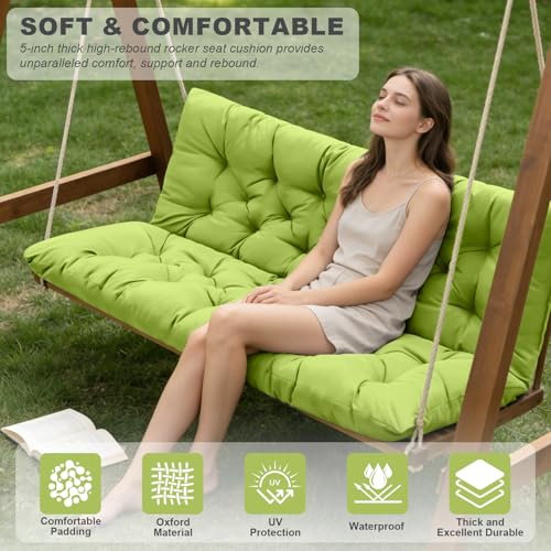 Porch Swing Cushions (Grass Green / 47x 40 inches)