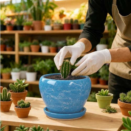 6 Inch Plant Pots (Gemstone Blue / 6 Inch)