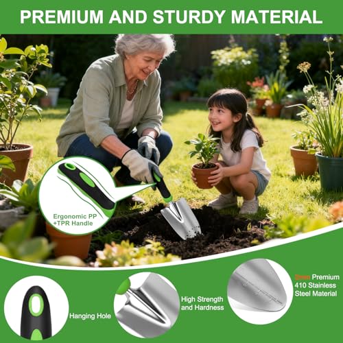 Gardening Tools 9 (9PCS Black Green)