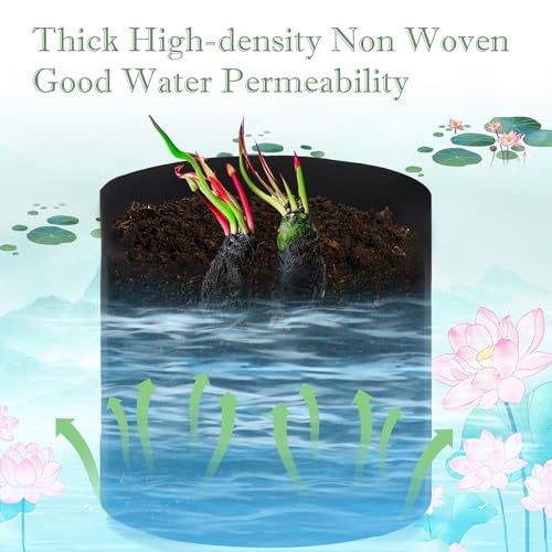 12Pcs Lily Plant Pots for Pond (3 Gallon)
