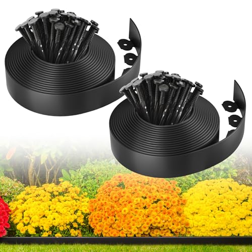 Garden Edging Border (black / 2 Inch x 66FT)