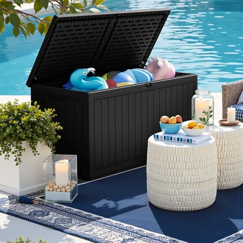 260 Gallon HDPE Outdoor Storage Box (260 Gallon / Black)