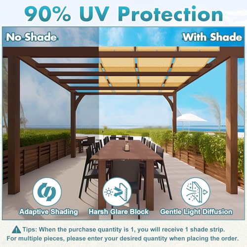 Customized Size Shade Strip for Pergola (Customized Size / Customized Shade Strip)