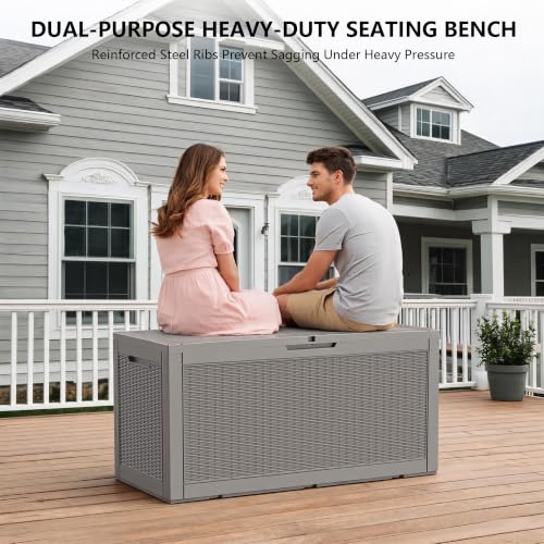 Outdoor Storage Box (Grey / 110 Gallon 3.0)