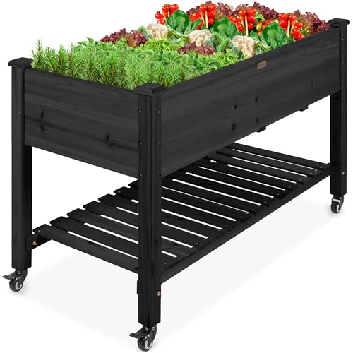 Raised Garden Bed 48x24x32 (Black / 48x24x32in)