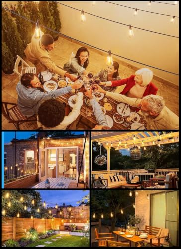 78FT Solar String Lights Outdoor (78FT(35+1 Sockets))