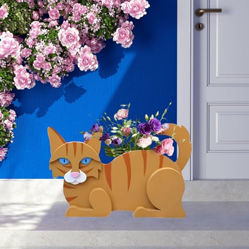 Orange Cat Planter Pots