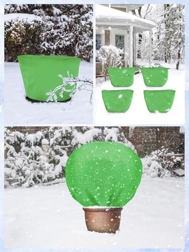 3Pcs 19.6x39.3" 70GSM Thick Plant Covers Freeze Protection for Winter Shrub (19.6in x 39.3in)