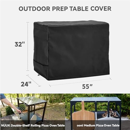 Outdoor Prep Table Cover for Keter Unity Small Portable Table Black