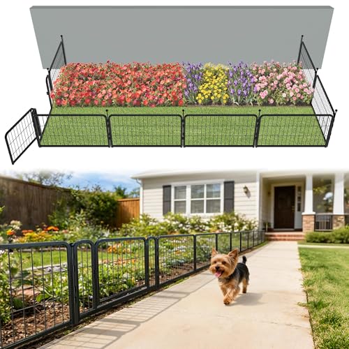 No Dig Garden Fence (Black / 17"H)