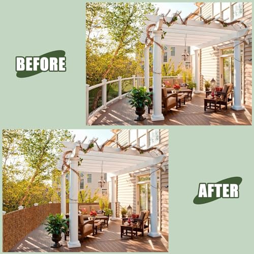 2 Pack Reed Bamboo Screen Fencing (4X6.6FT-2PACK)